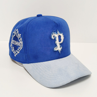 Gorra de Béisbol de 5 Paneles en Gamuza con Bordado 3D, Logotipo Personalizable, Unisex, Venta Directa de Fábrica