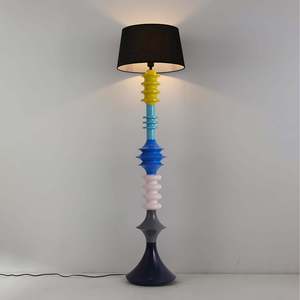 Children's Macaron Colored Cartoon Floor <b>Lamp</b> Led Light Source <b>Switch</b> Control Bedroom Living Room Lighting Fixture - Product Image 1