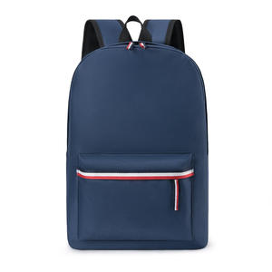 Véritable sac à dos en nylon de 14 pouces pour étudiants Sac à dos décontracté noir pour adolescents avec fermeture à glissière imperméable Design de mode - Product Image 5