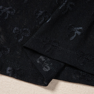 Thân Yêu-người yêu địa phương chúng tôi Chứng Khoán không có chi phí nhập khẩu Giao hàng nhanh chóng bán buôn Bow mô hình mỏng phù hợp với dài tay áo lưới áo hàng đầu cho phụ nữ - Product Image 5