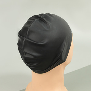 Live Silicone Swimming Cap Black Unisex Adult Size Breathable Comfortable For Swimming - Product Image 2