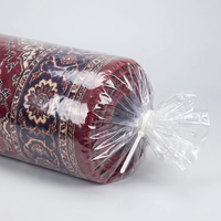 Sacs de rangement robustes pour tapis, sacs en plastique transparents pour emballage professionnel, protection pour déménagement et expédition de tapis, personnalisables OEM, directement de l'usine