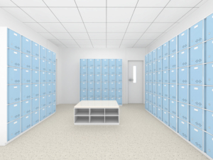 <span class=keywords><strong>Armoire</strong></span> de vestiaire moderne en acier inoxydable personnalisée pour les hôpitaux, les cabinets médicaux, les chambres de patients - Écologique - Product Image 6