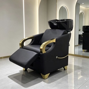 Fauteuil de lavage de cheveux en céramique avec bac de lavage intégré pour salons de coiffure, instituts de beauté et spas - Product Image 1