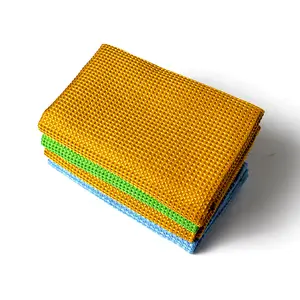 Multipurpose Custom Waffle Microfiber Glass Remover Tea Towels Wholesale Microfiber Cleaning Cloth Eco-friendly