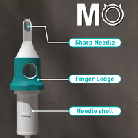 Wegwerp naaldcartridges voor tatoeagemachines, moderne permanente make-up cartridges, tatoeagenaalden
