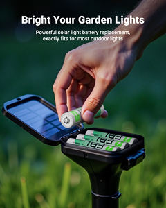 Paquete de 8 Baterías Recargables EBL de Larga Duración, 600MAH AAA 1.2V NIMH, para Luces Solares de Jardín y Exteriores - Product Image 2