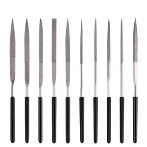 Juego de Limas de Acero Deli Diamond, Surtido de Limas Metálicas, Herramientas para Pulir Metal, Lima Fina de Acero Aleado, Lima Triangular Pequeña - Product Image 1