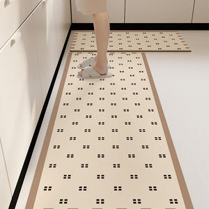Tapis de sol de cuisine rétro simple, rectangulaire, antidérapant, résistant à l'huile, pour cuisine, salle de bain, espace commercial - Product Image 2