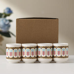 Alta calidad árabe 180nl Fancy Espresso Golden Elegance árabe Oriente Medio hogar uso diario cerámica <span class=keywords><strong>Kawa</strong></span> Cawa taza de café - Product Image 4