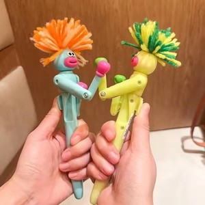Bolígrafo divertido de dibujos animados con boca grande, diseño de boxeo mecánico peludo, suministros de oficina, alivio del estrés, regalo creativo, estilo Art <span class=keywords><strong>Deco</strong></span> - Product Image 4