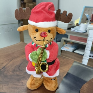Elk Electric Plush Toys Figurines Pp Cotton Material Gifts Singing <b>Dancing</b> Christmas <b>Reindeer</b> Dolls - Product Image 3