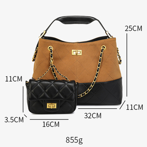 2025 <span class=keywords><strong>sac</strong></span> fourre-tout <span class=keywords><strong>en</strong></span> cuir suédé personnalisé de luxe pour dames sacs Hobo de haute qualité <span class=keywords><strong>avec</strong></span> chaîne épaule grande capacité Style à la mode - Product Image 5