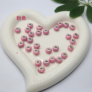 Cuentas Acrílicas Redondas de 14 mm, Diseño de Explosión Turquesa, Agujero Grande para Fabricación de Joyas, Accesorios, Pulseras y Cadenas, Venta Caliente, 500 Piezas - Product Image 3