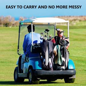 Custom Golf Towels Tri-Fold Portable Microfiber Fabric Waffle Golf Towel <b>for</b> Golf Bag with Carabiner <b>Clip</b> to Quickly Remove Sand - Product Image 4