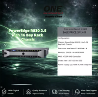 Serveur en rack 2U R830 à 4 sockets, 4x Intel Xeon E5 4650 V4, 256 Go DDR4, 16x1.92T 12G SAS, H730P, 2x750W PSU, en stock
