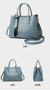 Sacs à main en cuir véritable tendance, sacs fourre-tout de luxe de grande capacité pour femmes, sacs à bandoulière - Product Image 5