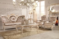 Conception européenne Français De Luxe De Meubles De Bureau En Bois Sculpture Blanc Bureaux