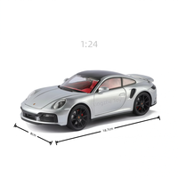 Voiture miniature ZG Porsche Supercar avec son et lumière, jouet de collection en métal à rétrofriction