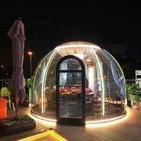 Maison zone scénique commerciale salle à bulles salle à bulles hôtel ciel étoilé chambre tentes de luxe glamping dômes hôtel PC cuisine côtière