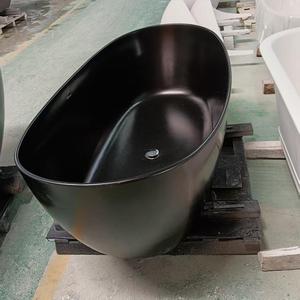 <span class=keywords><strong>Baignoire</strong></span> autoportante de luxe en pierre artificielle, ovale, moderne, pour hôtels, en surface solide - Product Image 4