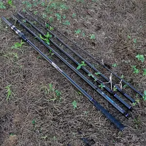 Langsheng Carbon Carp Fishing12ft Sea Fishing Rod 4 Sec Hard Pole Long Cast Carbon Blank Fast Action Saltwater Spinning Rods