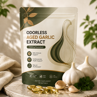 Gélules d'extrait d'ail vieilli sans OGM, sans gluten, inodores, suppléments naturels à base de plantes, gélules d'ail vieilli inodores