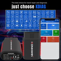 Herramientas de Diagnóstico Vehicular Universal Konnwei Kdiag Escáner de Coche OBD Escáner de Sistema Completo para Múltiples Marcas de Coches con Reinicio de ABS, SRS y Aceite