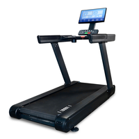 Cinta de Correr Inteligente para Gimnasio con Pantalla Espejo Giratoria de 21.5 Pulgadas, Carga Inalámbrica y por Cable para Teléfonos, Equipo Comercial de Cardio
