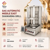 Fabricant de machines à shawarma au gaz pour poulet, machine à kebab en acier inoxydable pour restaurant