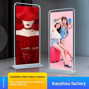 Hợp kim nhôm cửa hình Roll-up dọc sàn đứng hiện đại có thể gập lại cho hiển thị đứng Poster quảng cáo Hội Đồng Quản trị cho - Product Image 5