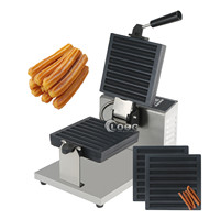 Fabricant professionnel de gaufriers à bâtonnets en acier inoxydable, machine à churros électrique commerciale antiadhésive, vente en gros en Espagne