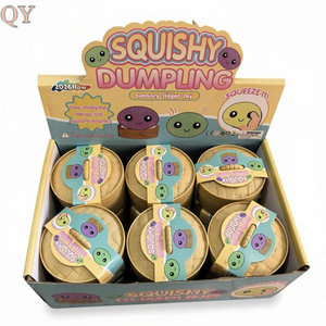 QY <b>Squishy</b> Dumpling Mystery Box Slow Rising Stress Relief Sensory Fidget Toy Colorful Bun Collectible Surprise Gift - Product Image 6
