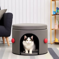 Bailey fournisseur meubles de salon pour animaux de compagnie pliable intérieur bouche chaise de rangement grotte maison chat chien pouf