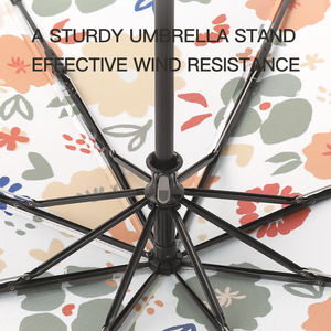 Gran oferta de bajo <span class=keywords><strong>precio</strong></span> para adultos, multicolor, 8 costillas, <span class=keywords><strong>protector</strong></span> <span class=keywords><strong>solar</strong></span> plegable Manual y paraguas fino de doble propósito resistente al viento - Product Image 5