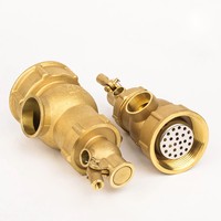 1/2 pouces à 2 pouces laiton hydraulique filetage femelle petit trou flotteur vanne à boisseau sphérique interrupteur automatique contrôleur de niveau d'eau