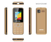 Teléfono Móvil de Alta Calidad con Batería Grande de 1800 mAh y Larga Duración, Pantalla de 1.8 Pulgadas, Bajo Precio, Teclado Físico, Modelo UNIWA E1802