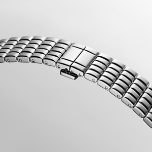 Reloj de Cuarzo para Mujer, Rectangular, Bisel con Diamantes, Números Romanos, Correa de Acero Inoxidable, Esfera Pequeña para Segundos, Reloj de Pulsera Longinesing - Product Image 5