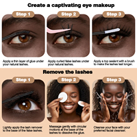 Harga Pabrik Bulu Mata Palsu Alami Natural Lash Clusters Grosir Perlengkapan Ekstensi Bulu Mata Dengan Aksesoris