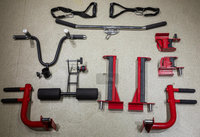 Machine de musculation multifonctionnelle tout-en-un pour la maison et le commerce, avec rack à squat, crossover à câbles en acier durable et machine Smith, capacité de charge 80-100 kg