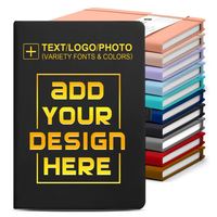 Carnet de notes portable personnalisable en cuir A5 avec logo et couleurs sur mesure, idéal pour les entreprises, cadeau promotionnel