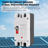 Disjoncteur solaire à boîtier moulé DC (MCCB) avec protection contre les surcharges, interrupteur de protection photovoltaïque (PV) 150A 250A 2P, isolateur de batterie