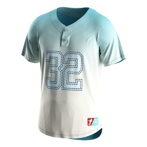 T-shirt de baseball coréen personnalisé à manches courtes, jersey de haute qualité, chemises de baseball à boutons - Product Image 1