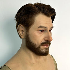 Máscara de Silicona Realista de Alta Calidad, Tamaño Real, Máscara Humana de Terror <span class=keywords><strong>para</strong></span> <span class=keywords><strong>Halloween</strong></span>, Máscara Realista <span class=keywords><strong>para</strong></span> Fiestas <span class=keywords><strong>para</strong></span> Hombres - Product Image 2