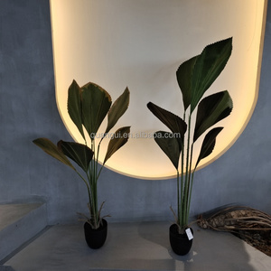 Vente en gros de plantes d'intérieur pour la décoration intérieure, palmier artificiel en éventail, arbre artificiel, plantes artificielles, vente à chaud au prix d'usine - Product Image 3