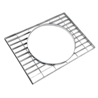Plaque de couverture de caniveau personnalisée pour passerelles, toitures et usage extérieur – Grille en acier galvanisé anti-corrosion aux formes spéciales