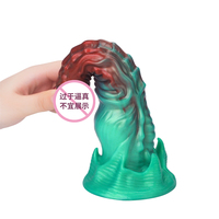 Gran oferta, tapón Anal de silicona luminoso XXL, gran Consolador de lobo enorme, pene monstruo con ventosa para mujeres, masturbación, tienda de juguetes sexuales