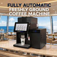 Machine à expresso italienne entièrement automatique pour café, hôtel et restaurant, avec double bac à grains et moulin intégré, et bac à poudre instantanée