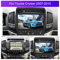 Podofo 10.1 pouces 4 + 64G Android autoradio stéréo Carplay Android Auto pour Toyota Cruiser 2007-2015 IPS DSP GPS RDS