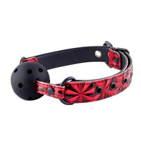 Luxe fétiche PU cuir balle Gag Sm Bondage réglable produits sexuels bouche Gag pour le plaisir